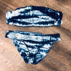 Blue Tie-Dye Lucky Brand Bikini